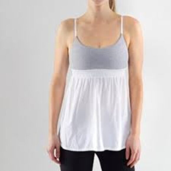 Lululemon Bliss Tank Heathered Coal Wee Stripe / White 6 - Picture 1 of 6